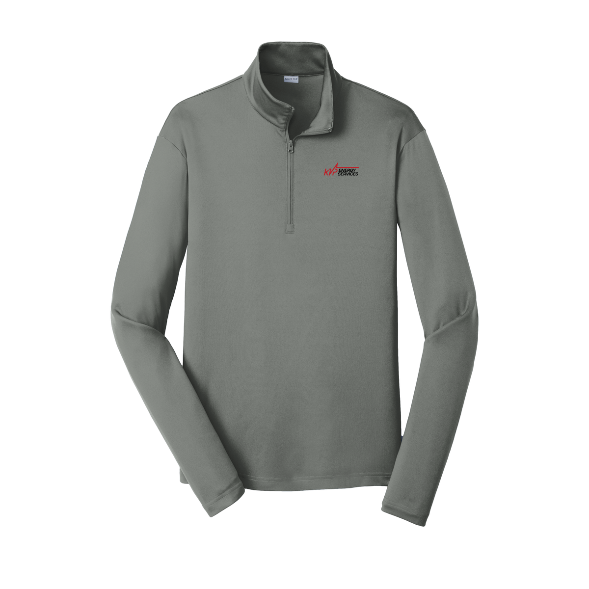 kvpenergy-lightweight-quarter-zip-dtf-leftchest-ST357-greyconcrete-flat-front