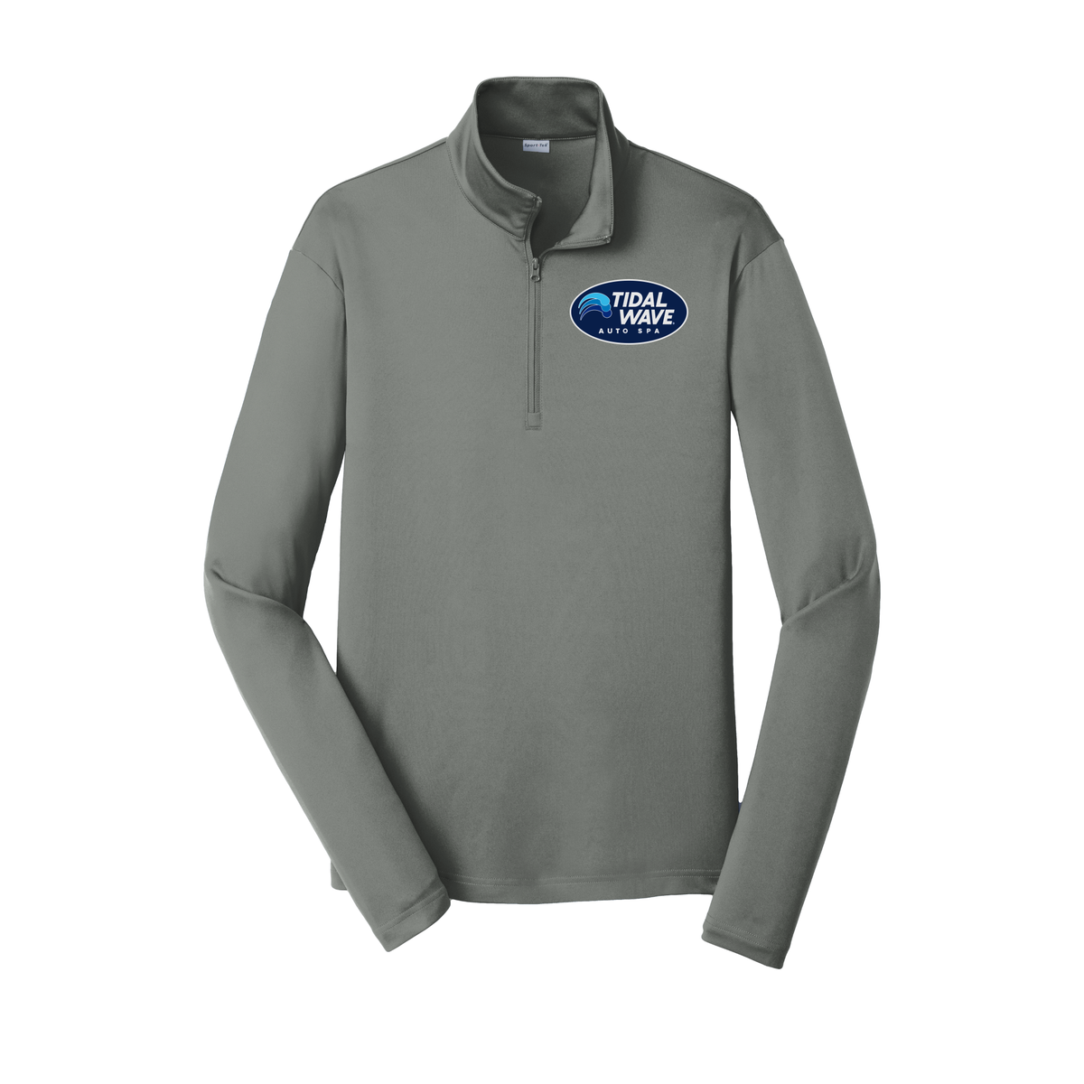 tidalwaveautospa-lightweight-quarter-zip-dtf-leftchest-ST357-greyconcrete-flat-front