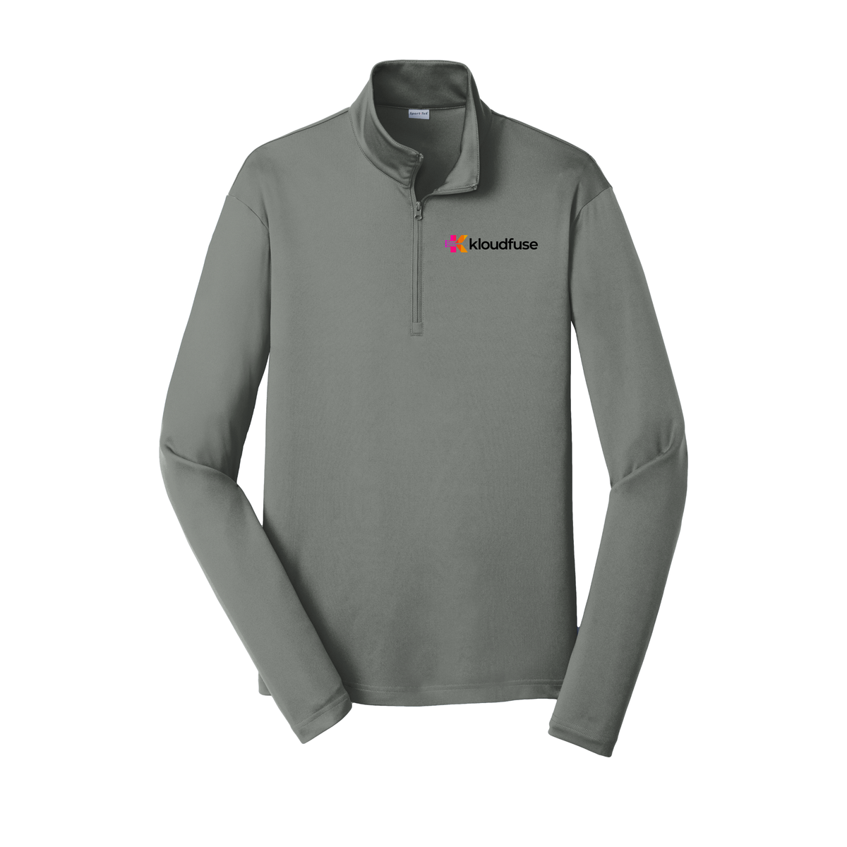 kloudfuse-lightweight-quarter-zip-dtf-leftchest-ST357-greyconcrete-flat-front