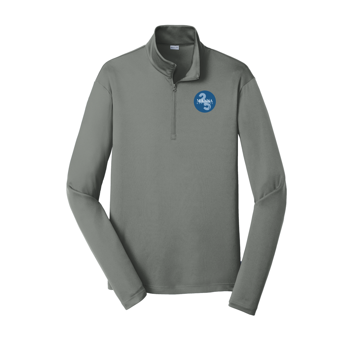 mannaworldwide-lightweight-quarter-zip-dtf-leftchest-ST357-greyconcrete-flat-front