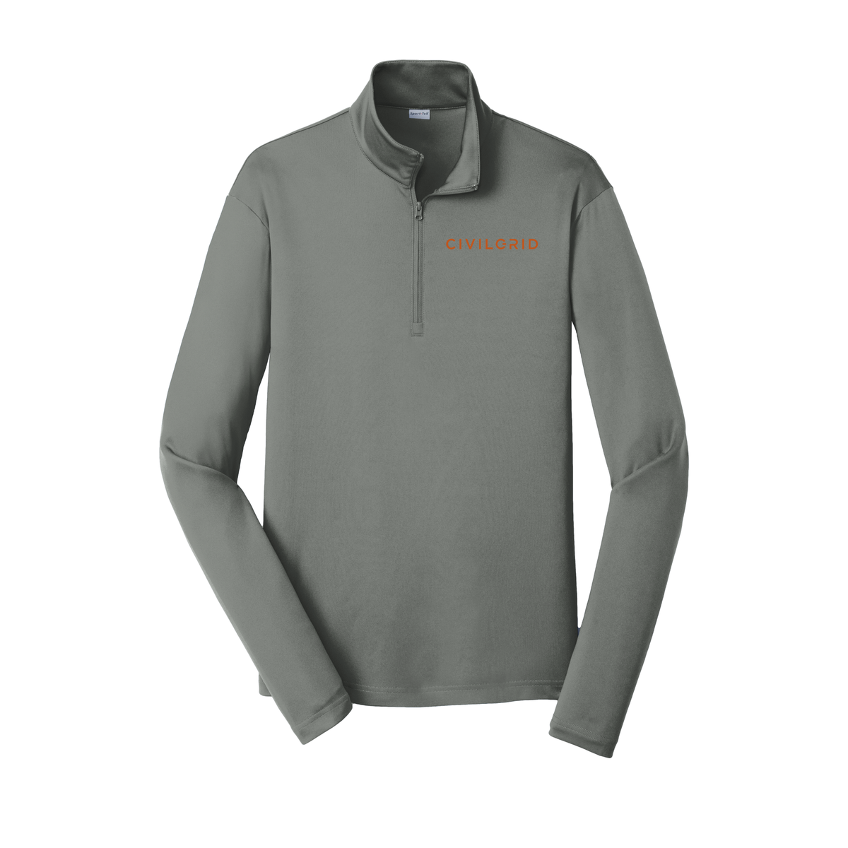 civilgrid-lightweight-quarter-zip-dtf-leftchest-ST357-greyconcrete-flat-front