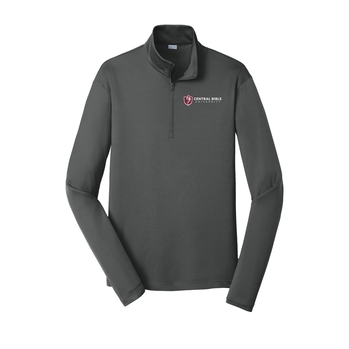 centralbible-lightweight-quarter-zip-dtf-leftchest-ST357-irongrey-flat-front