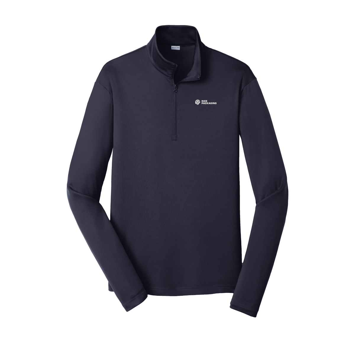 ricepackaging-lightweight-quarter-zip-dtf-leftchest-ST357-truenavy-flat-front