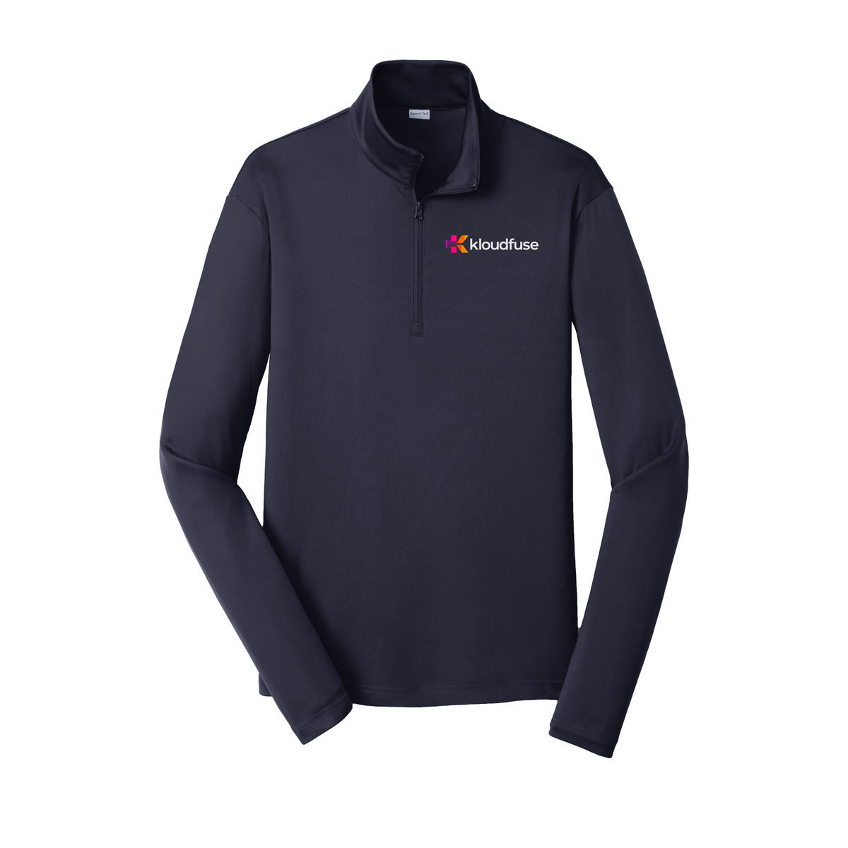 kloudfuse-lightweight-quarter-zip-dtf-leftchest-ST357-truenavy-flat-front