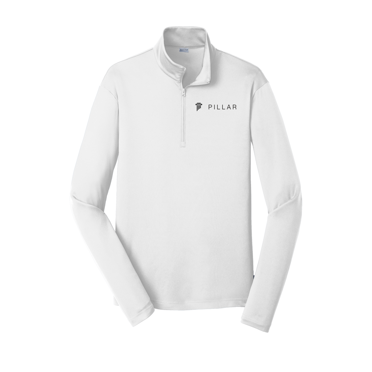 pillar-lightweight-quarter-zip-dtf-leftchest-ST357-white-flat-front