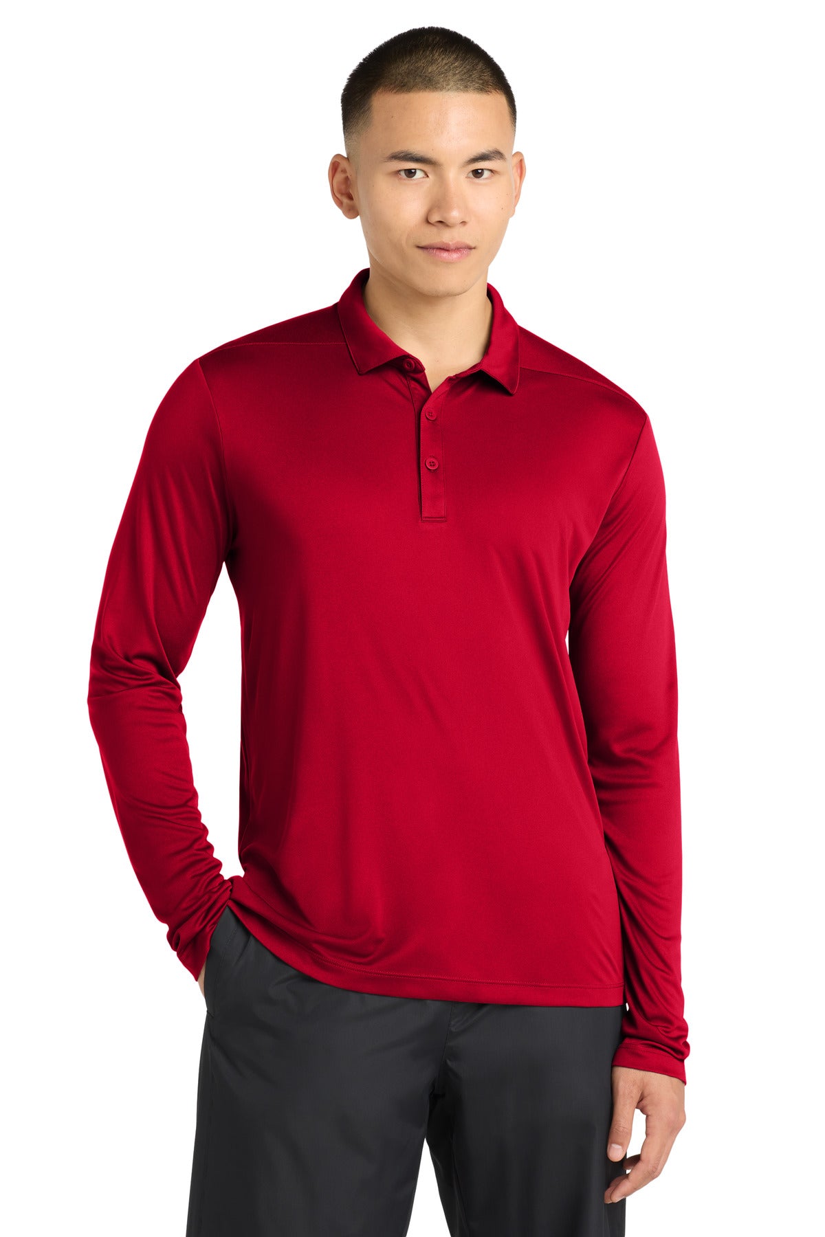 Sport-Tek ®  Posi-UV®  Pro Long Sleeve Polo. ST520LS
