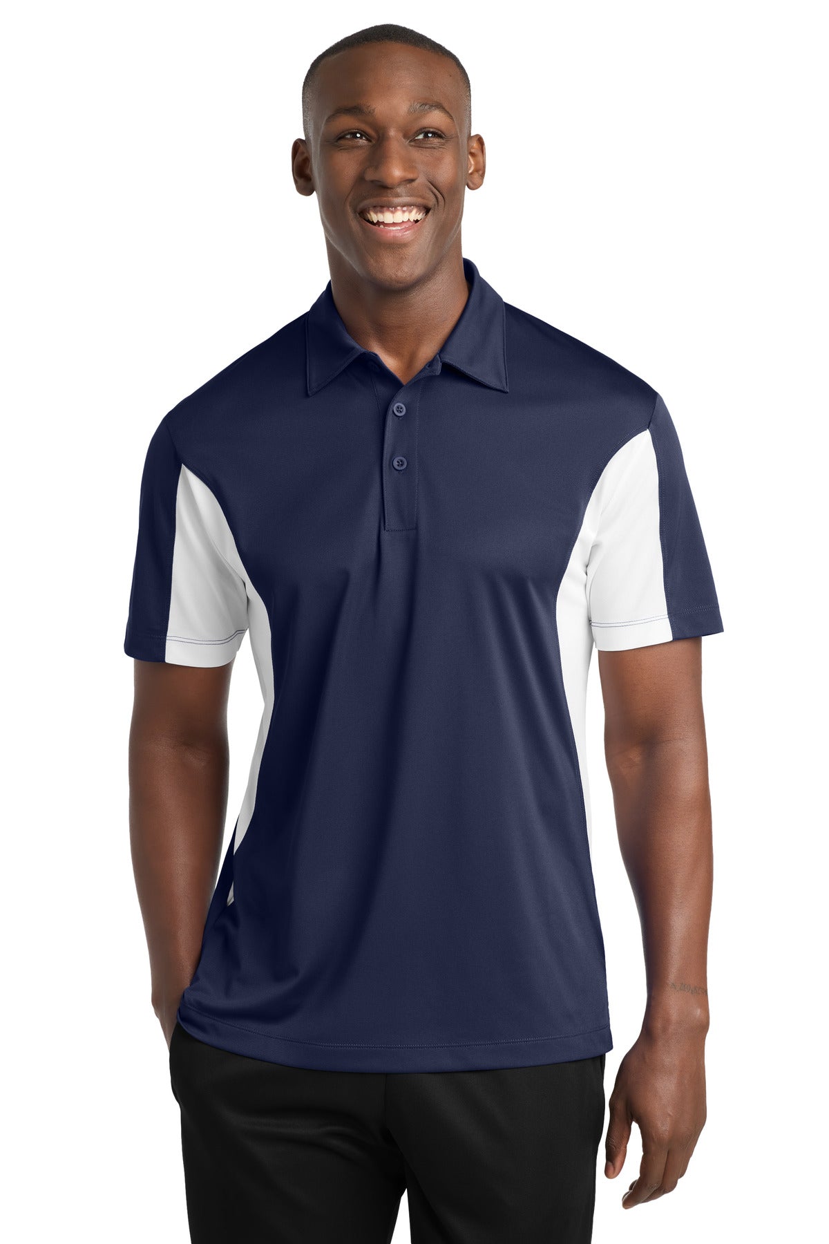 Sport-Tek® Side Blocked Micropique Sport-Wick® Polo. ST655