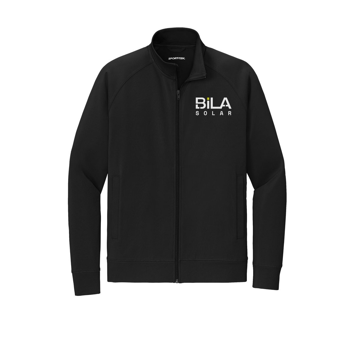 bilasolar-sport-tek-mens-cadet-jacket-embroidery-leftchest-ST857-black-flat-front