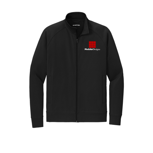 modulardesignsflooring-sport-tek-mens-cadet-jacket-embroidery-leftchest-ST857-black-flat-front
