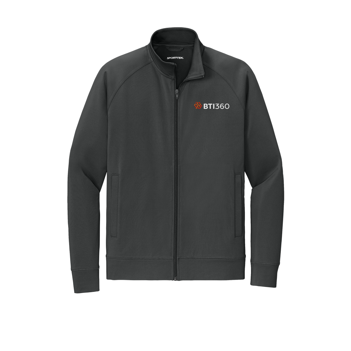 bti360-sport-tek-mens-cadet-jacket-embroidery-leftchest-ST857-charcoalgrey-flat-front