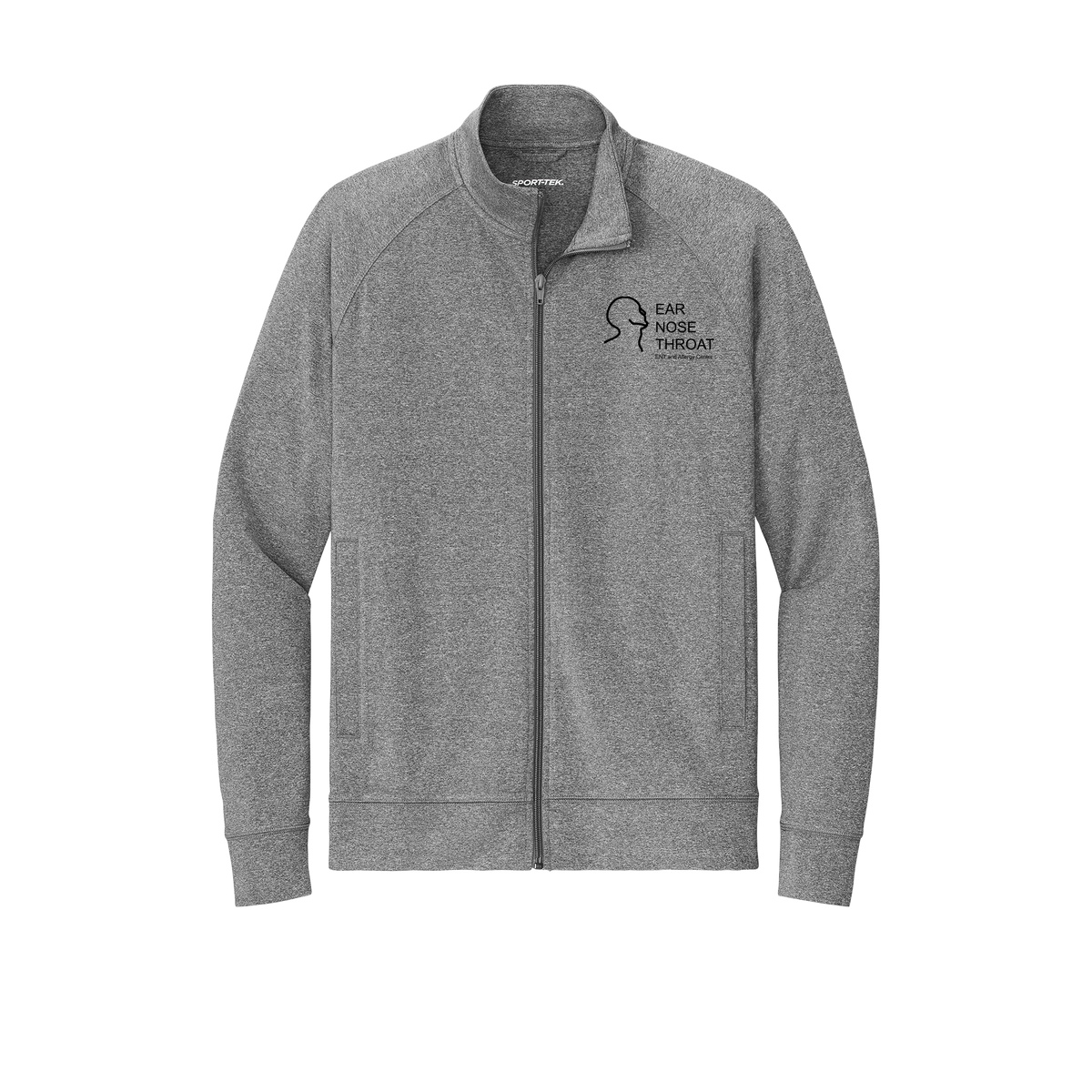 entnwa-sport-tek-mens-cadet-jacket-embroidery-leftchest-ST857-charcoalgreyheather-flat-front
