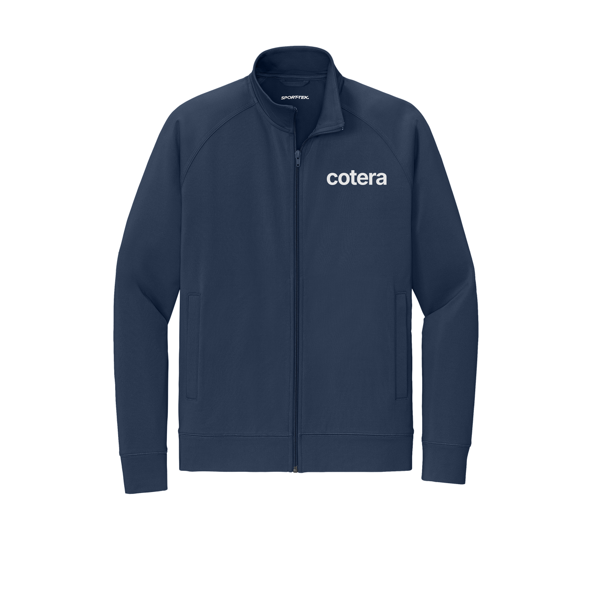 cotera-sport-tek-mens-cadet-jacket-embroidery-leftchest-ST857-truenavy-flat-front