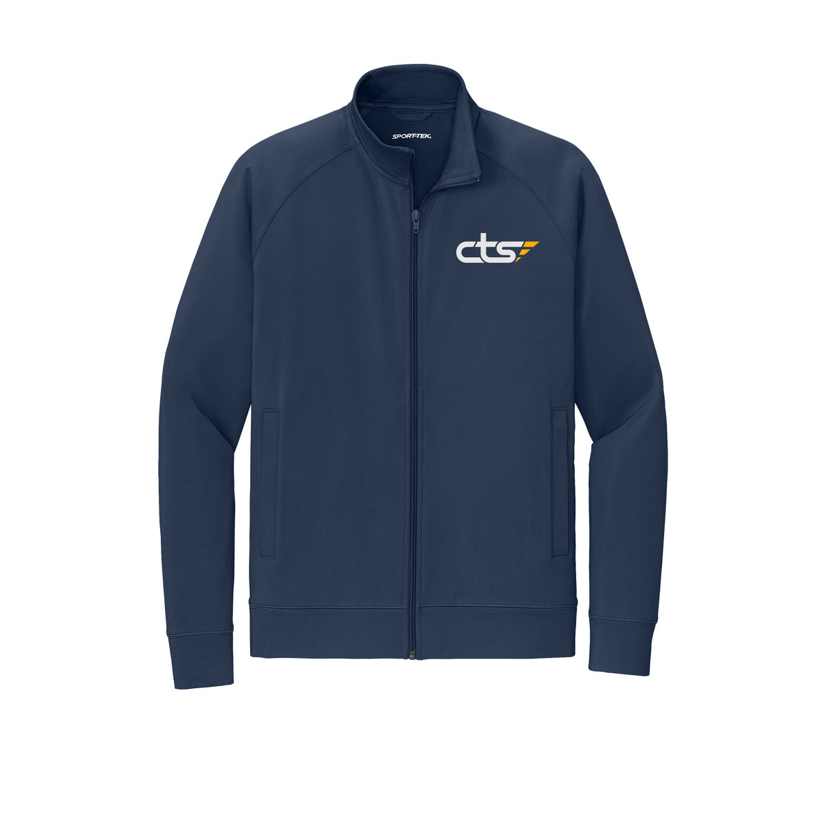 cts1-sport-tek-mens-cadet-jacket-embroidery-leftchest-ST857-truenavy-flat-front