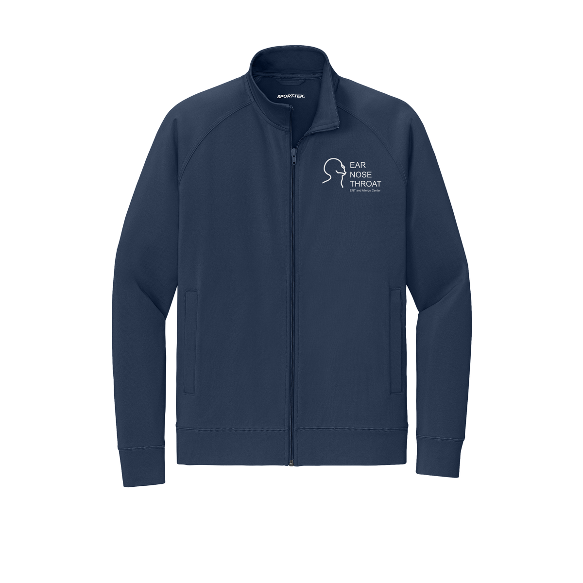 entnwa-sport-tek-mens-cadet-jacket-embroidery-leftchest-ST857-truenavy-flat-front