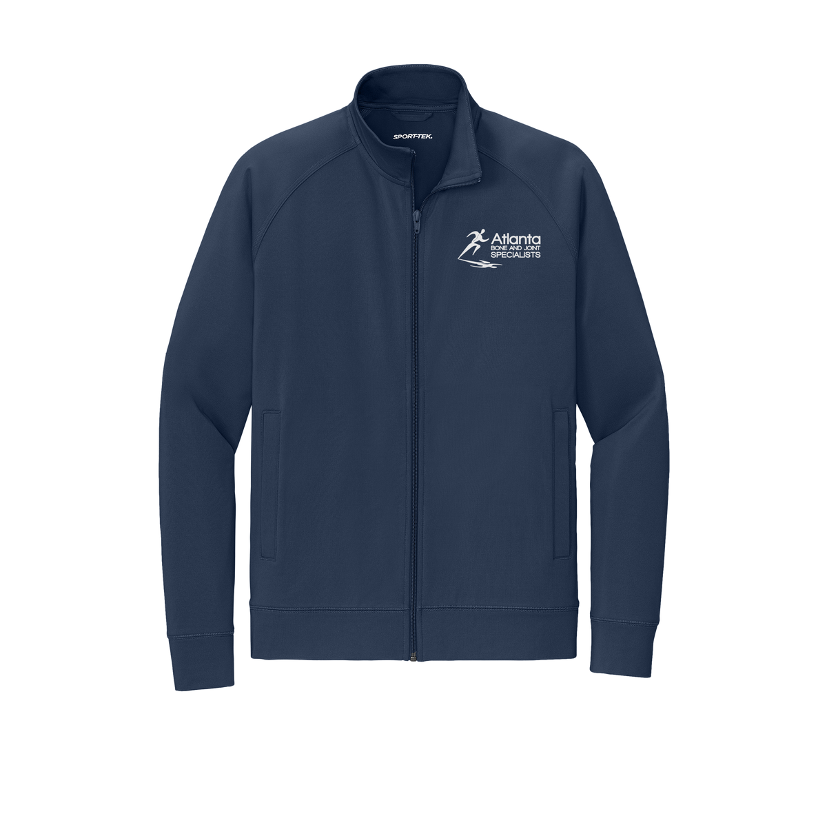 atlantaboneandjoint-sport-tek-mens-cadet-jacket-embroidery-leftchest-ST857-truenavy-flat-front
