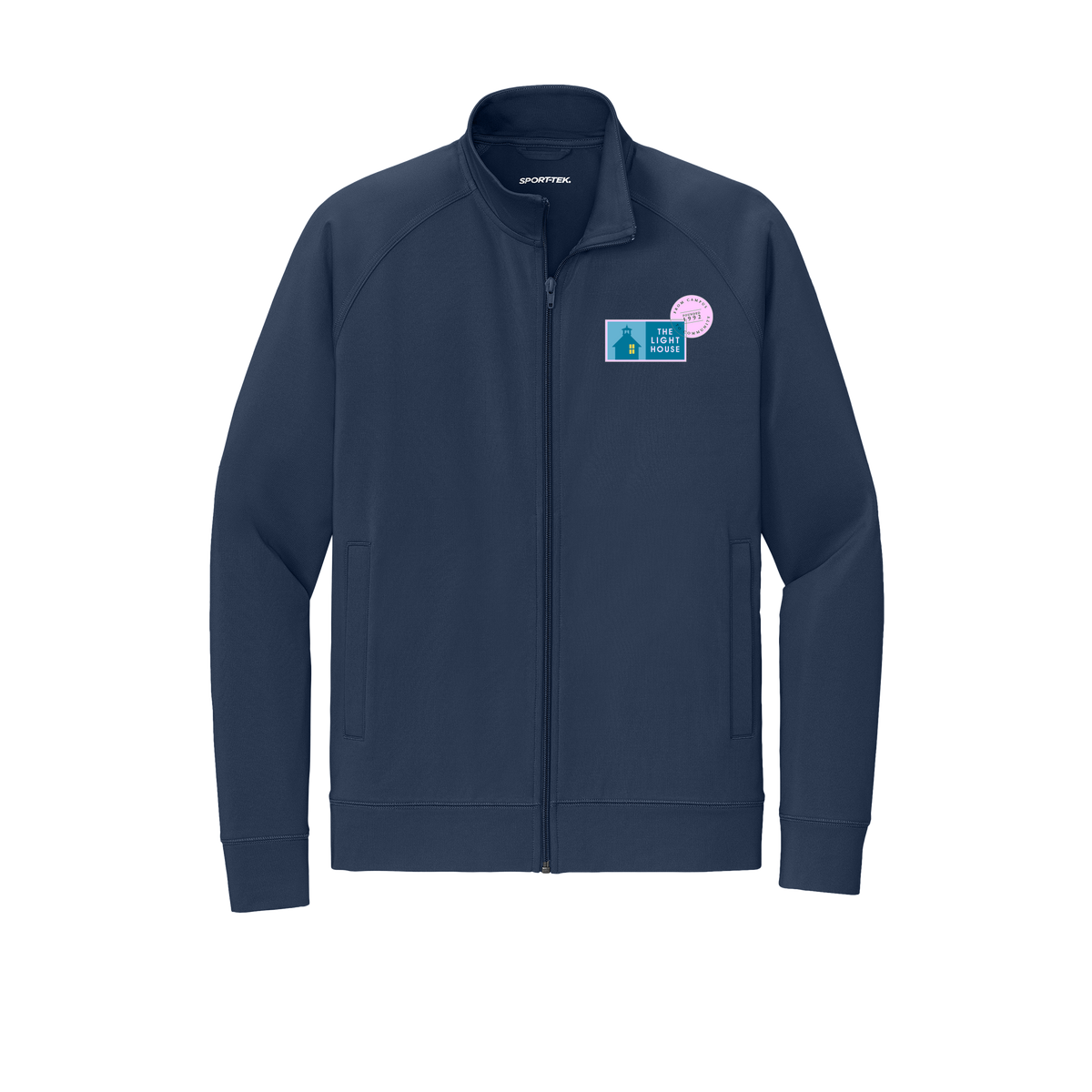 lhcampus-sport-tek-mens-cadet-jacket-embroidery-leftchest-ST857-truenavy-flat-front