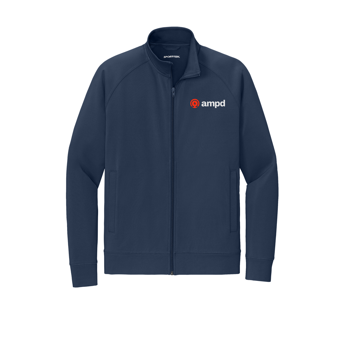ampd-sport-tek-mens-cadet-jacket-embroidery-leftchest-ST857-truenavy-flat-front