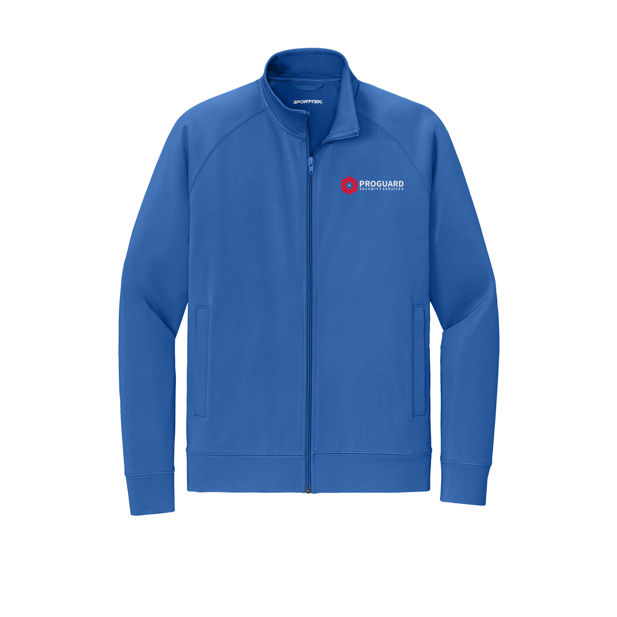 proguardsecurityservices-sport-tek-mens-cadet-jacket-embroidery-leftchest-ST857-trueroyal-flat-front