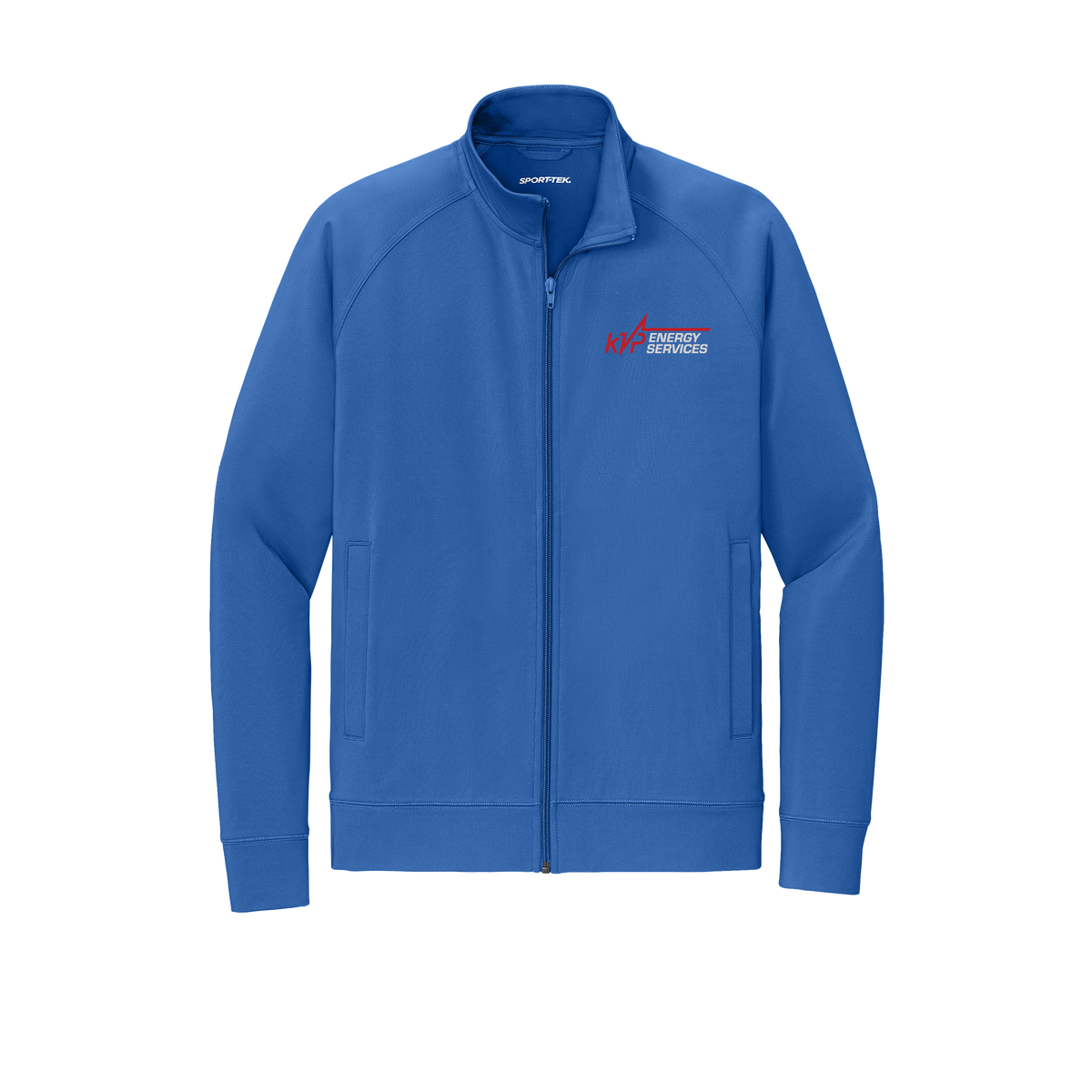 kvpenergy-sport-tek-mens-cadet-jacket-embroidery-leftchest-ST857-trueroyal-flat-front