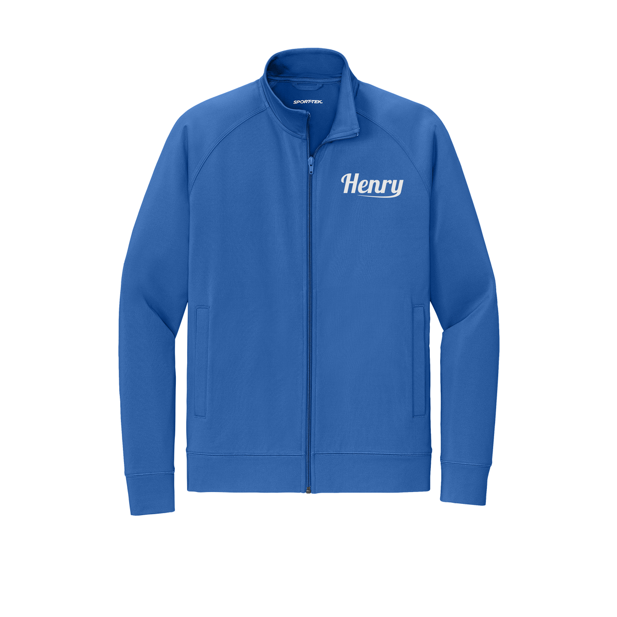 henrymeds-sport-tek-mens-cadet-jacket-embroidery-leftchest-ST857-trueroyal-flat-front