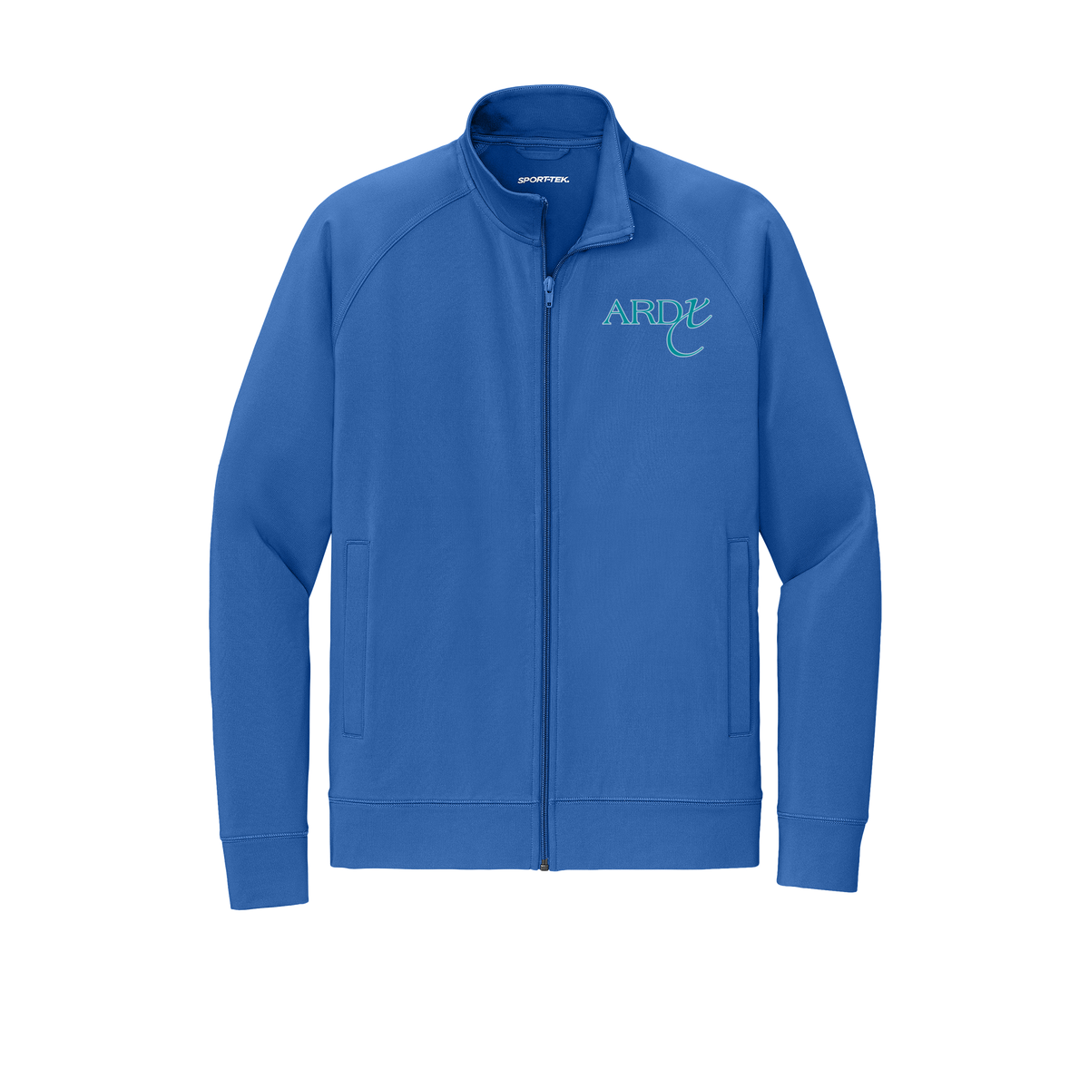 ardx-sport-tek-mens-cadet-jacket-embroidery-leftchest-ST857-trueroyal-flat-front