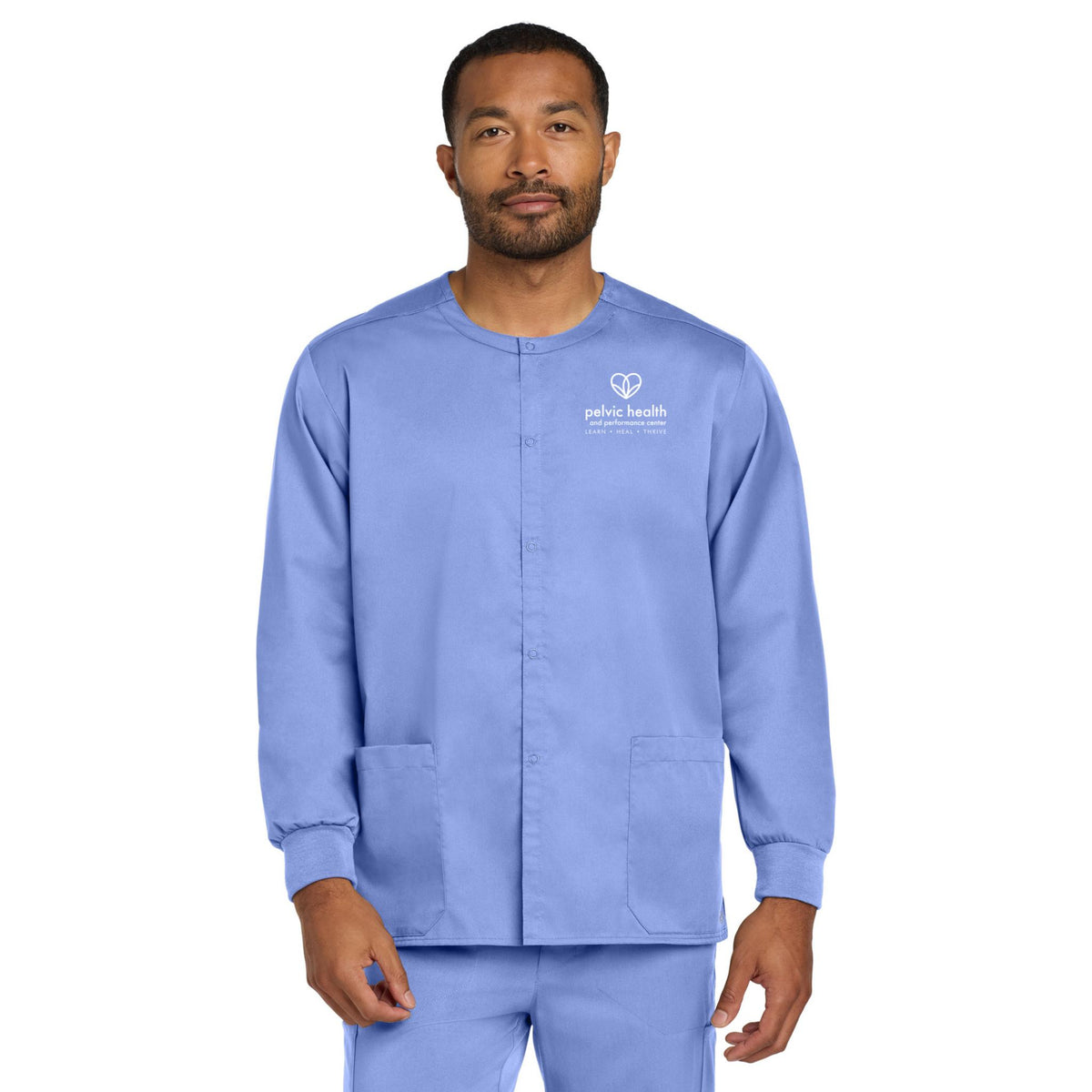 Wink® Unisex WorkFlex Snap-Front Scrub Jacket