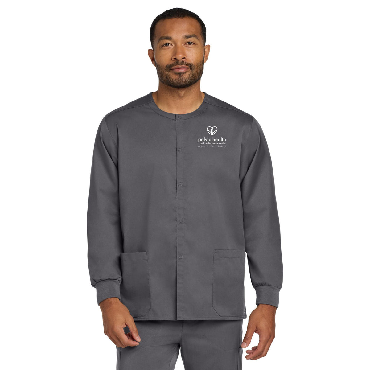Wink® Unisex WorkFlex Snap-Front Scrub Jacket