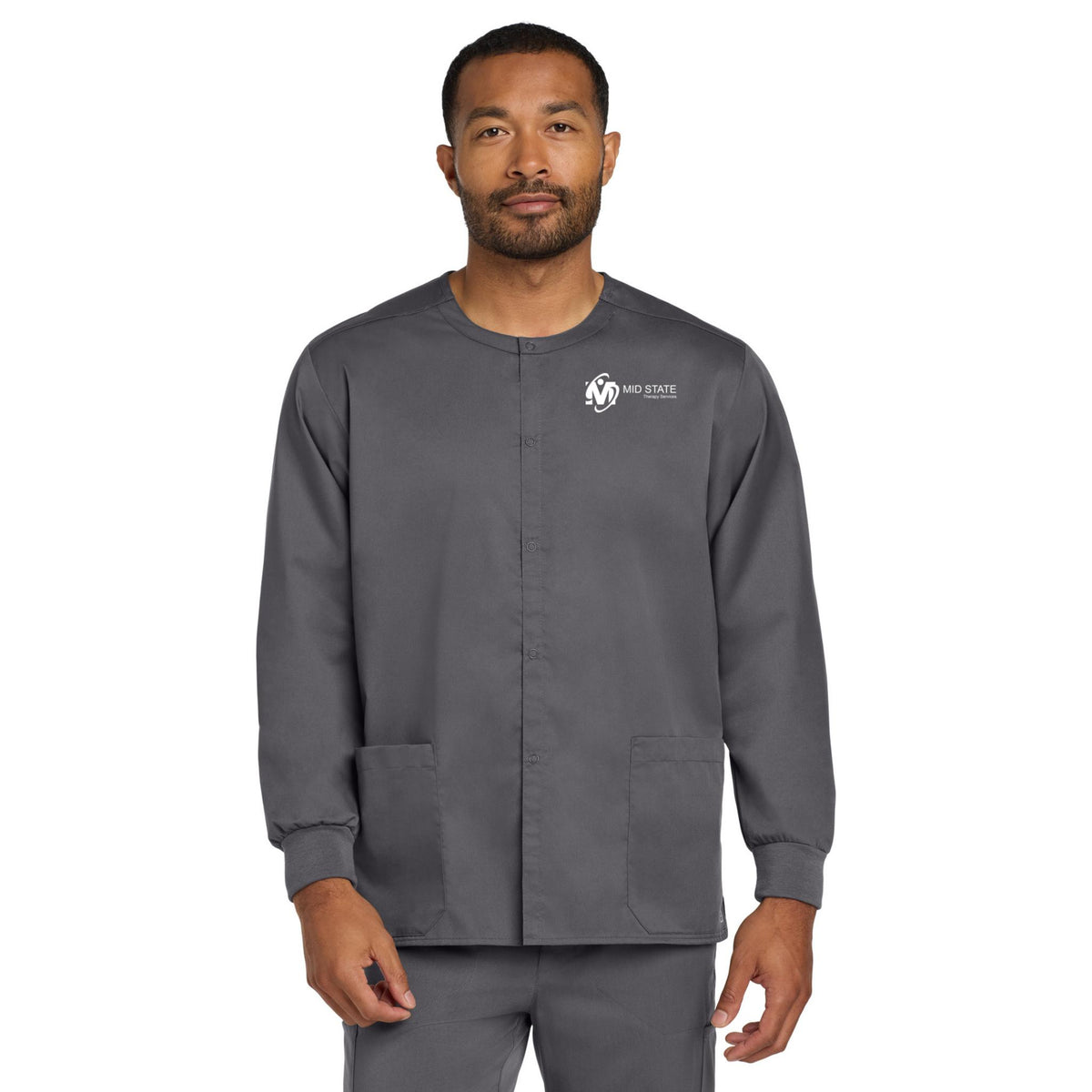 MSTS Wink® Unisex WorkFlex Snap-Front Scrub Jacket
