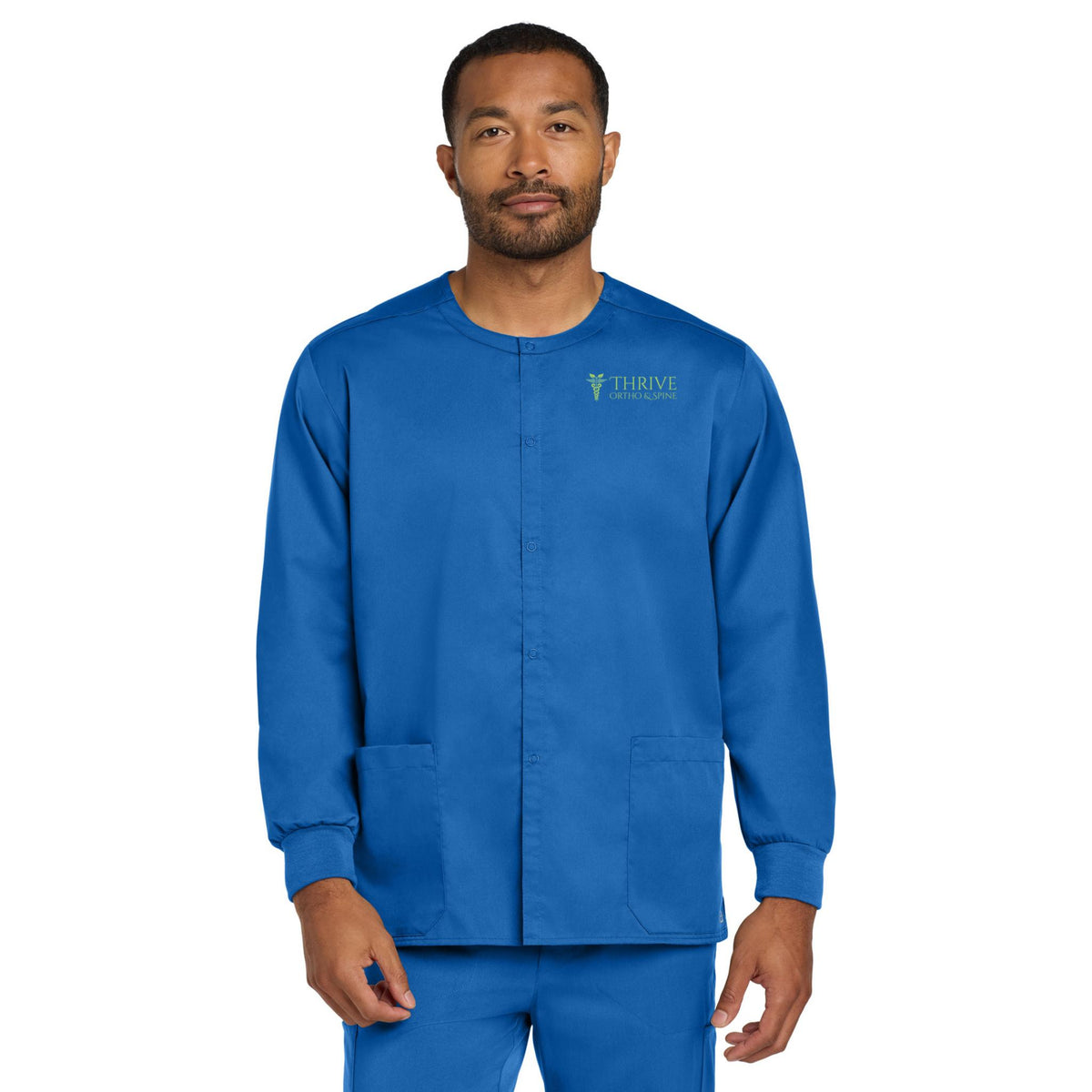 Wink® Unisex WorkFlex Snap-Front Scrub Jacket