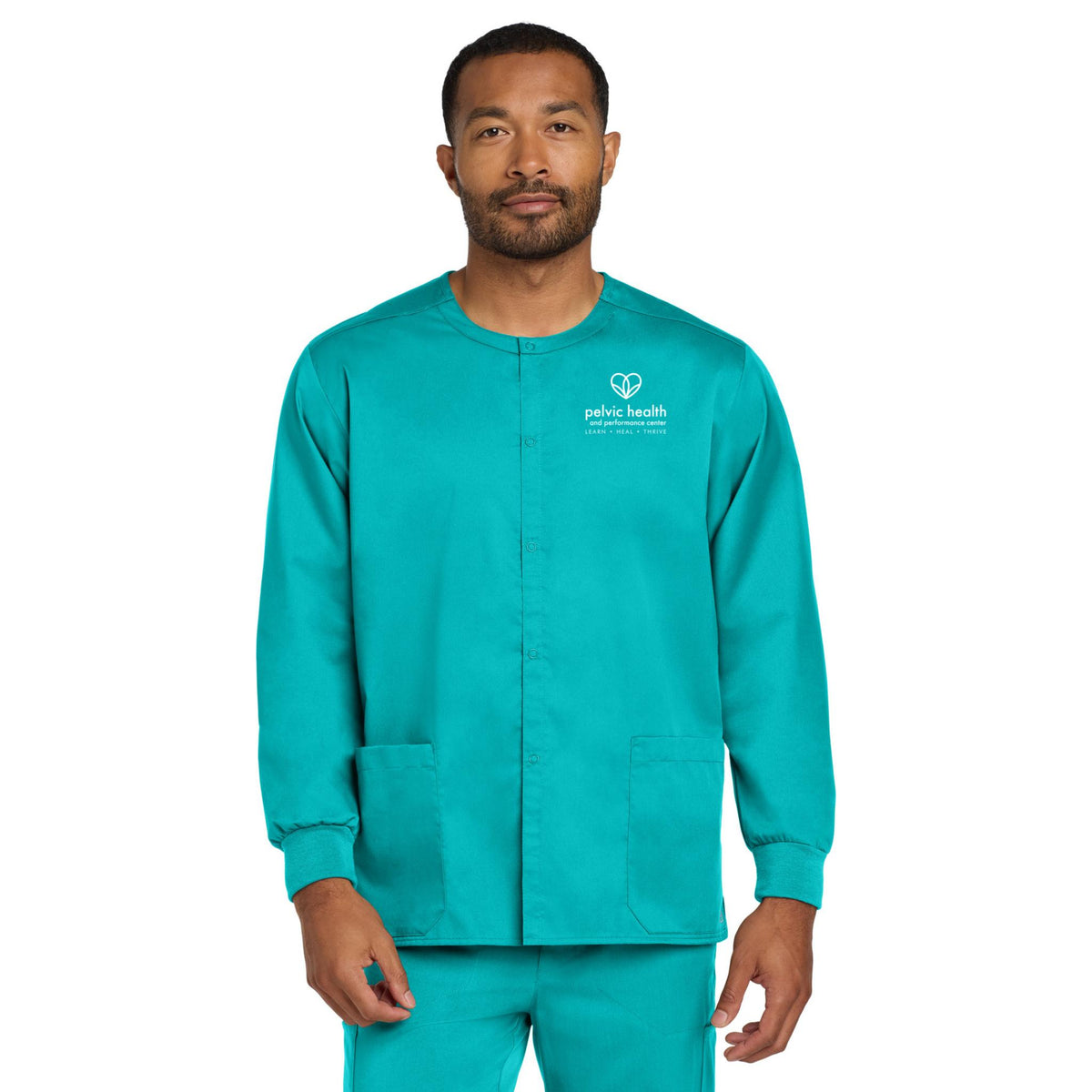 Wink® Unisex WorkFlex Snap-Front Scrub Jacket