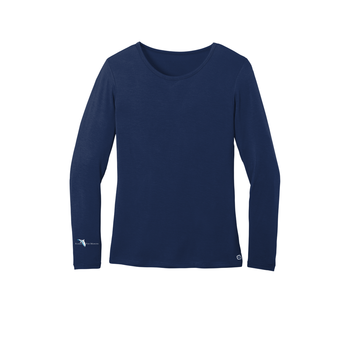 floridapainmedicine-wink-womens-underscrub-dtf-aboverightcuff-WW4029-navy-flat-front