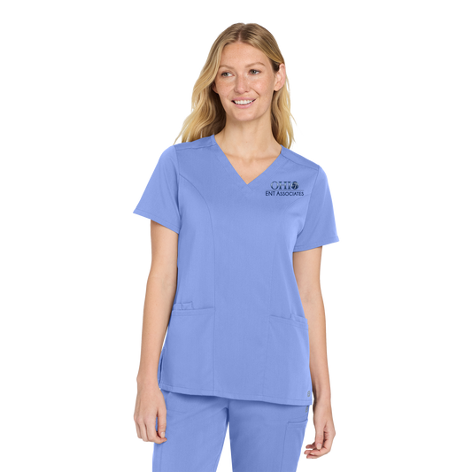 ohioentaudiology-wink-womens-premiere-flex-v-neck-primary-mockup