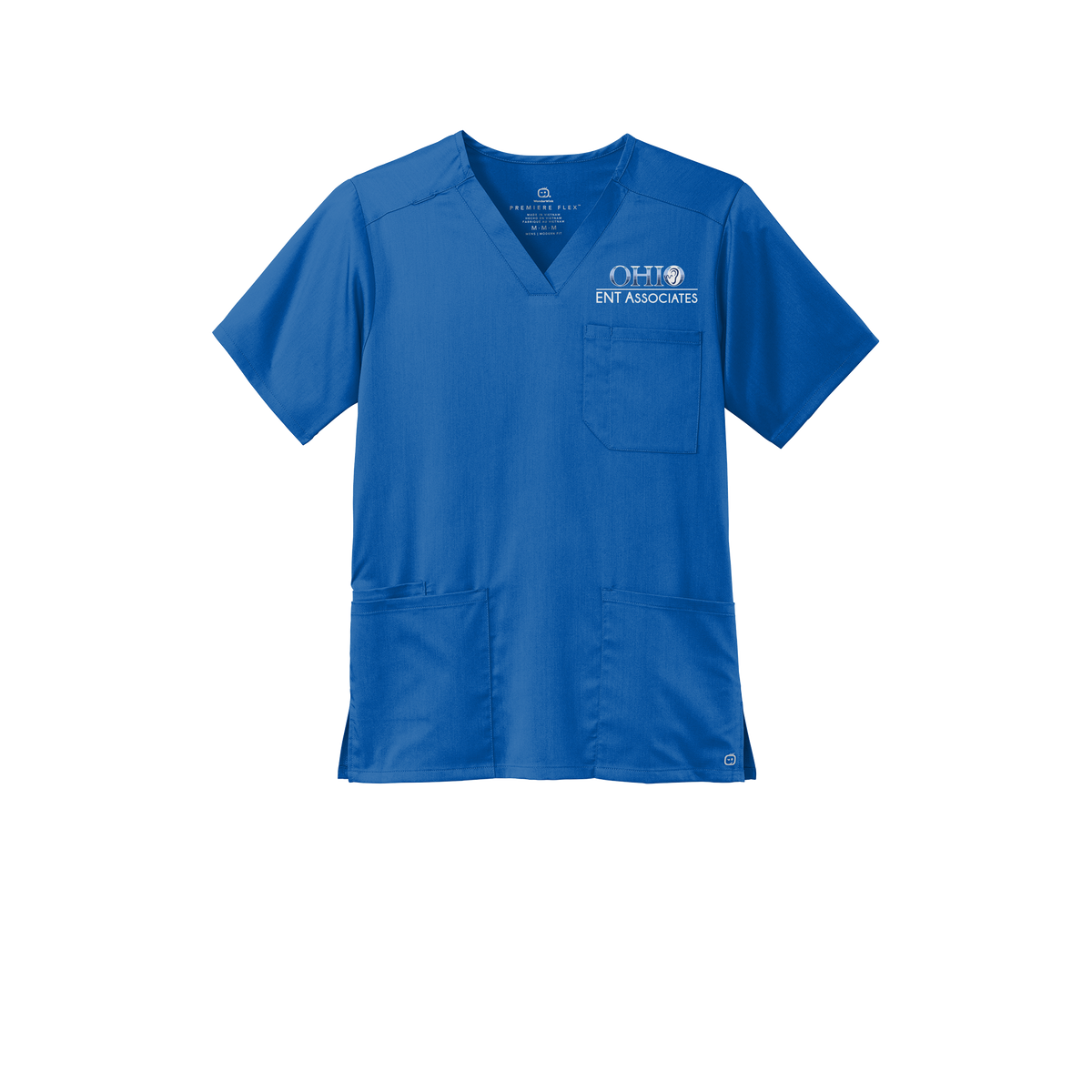 ohioentaudiology-wink-mens-premiere-flex-v-neck-embroidery-leftchest-WW5068-royal-flat-front
