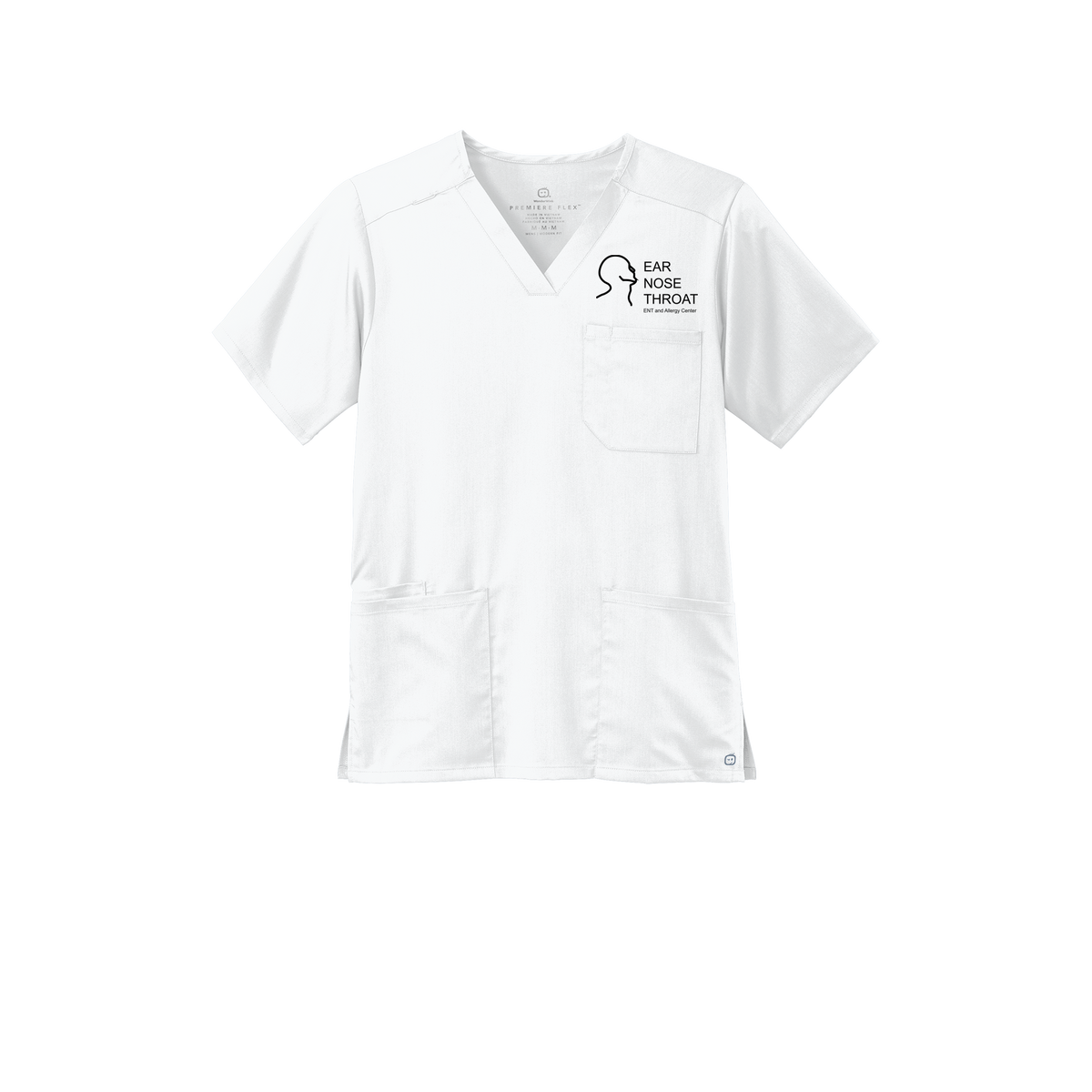 entnwa-wink-mens-premiere-flex-v-neck-embroidery-leftchest-WW5068-white-flat-front