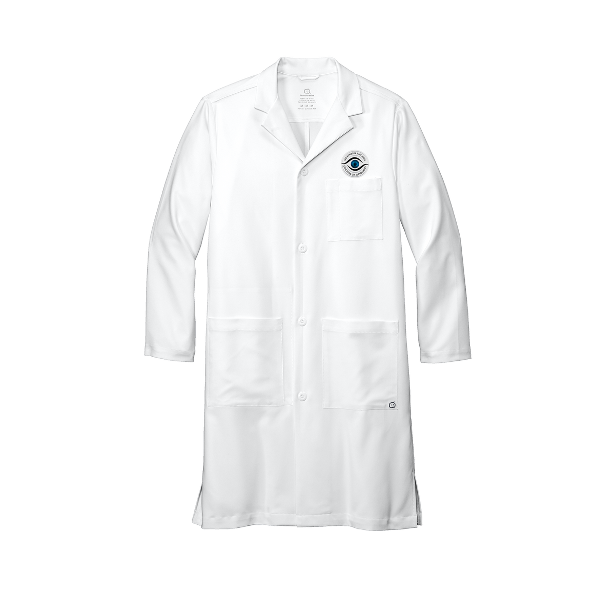 novaeyedocs-wink-mens-lab-coat-long-embroidery-leftchest-WW5172-white-flat-front