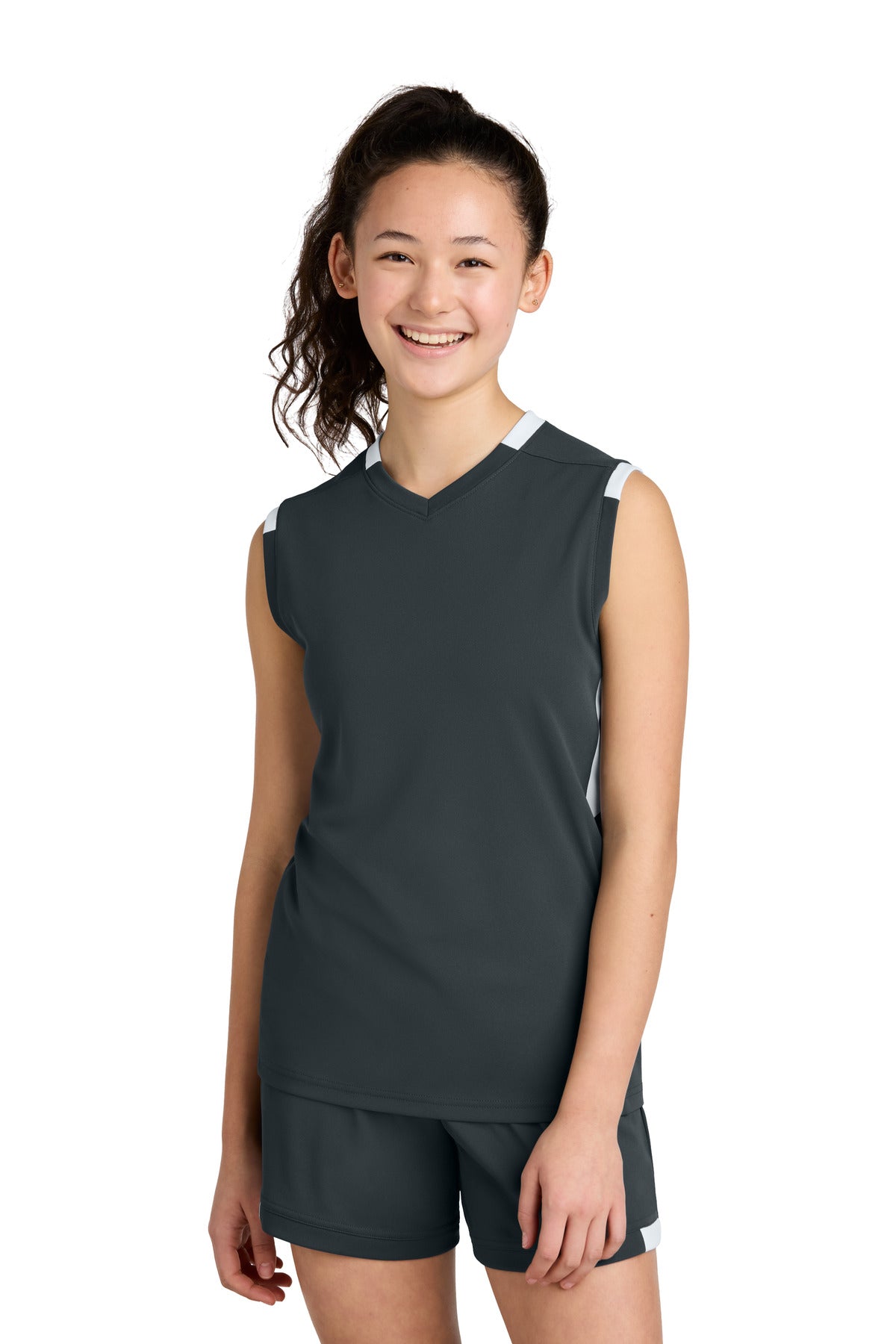 Sport-Tek® Youth Club Sleeveless V-Neck YST441