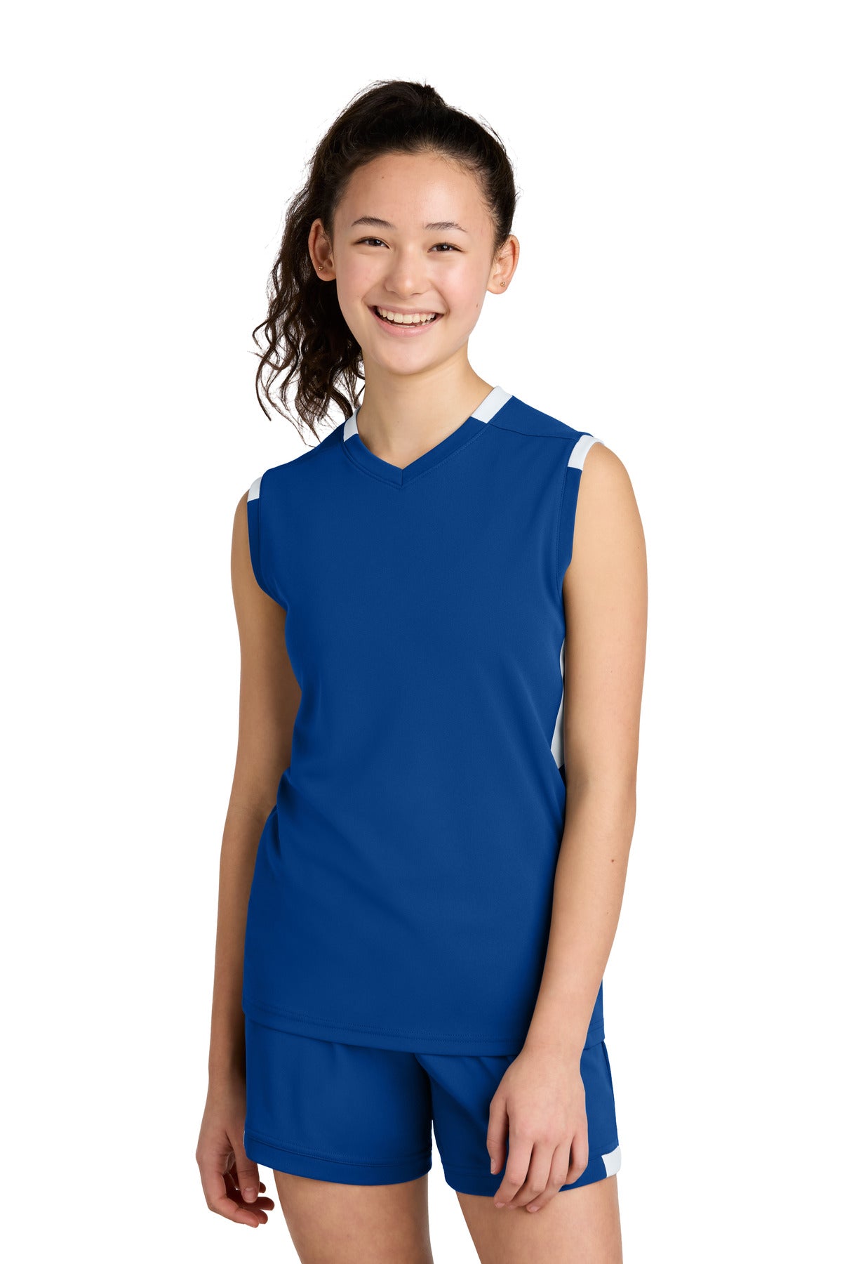 Sport-Tek® Youth Club Sleeveless V-Neck YST441