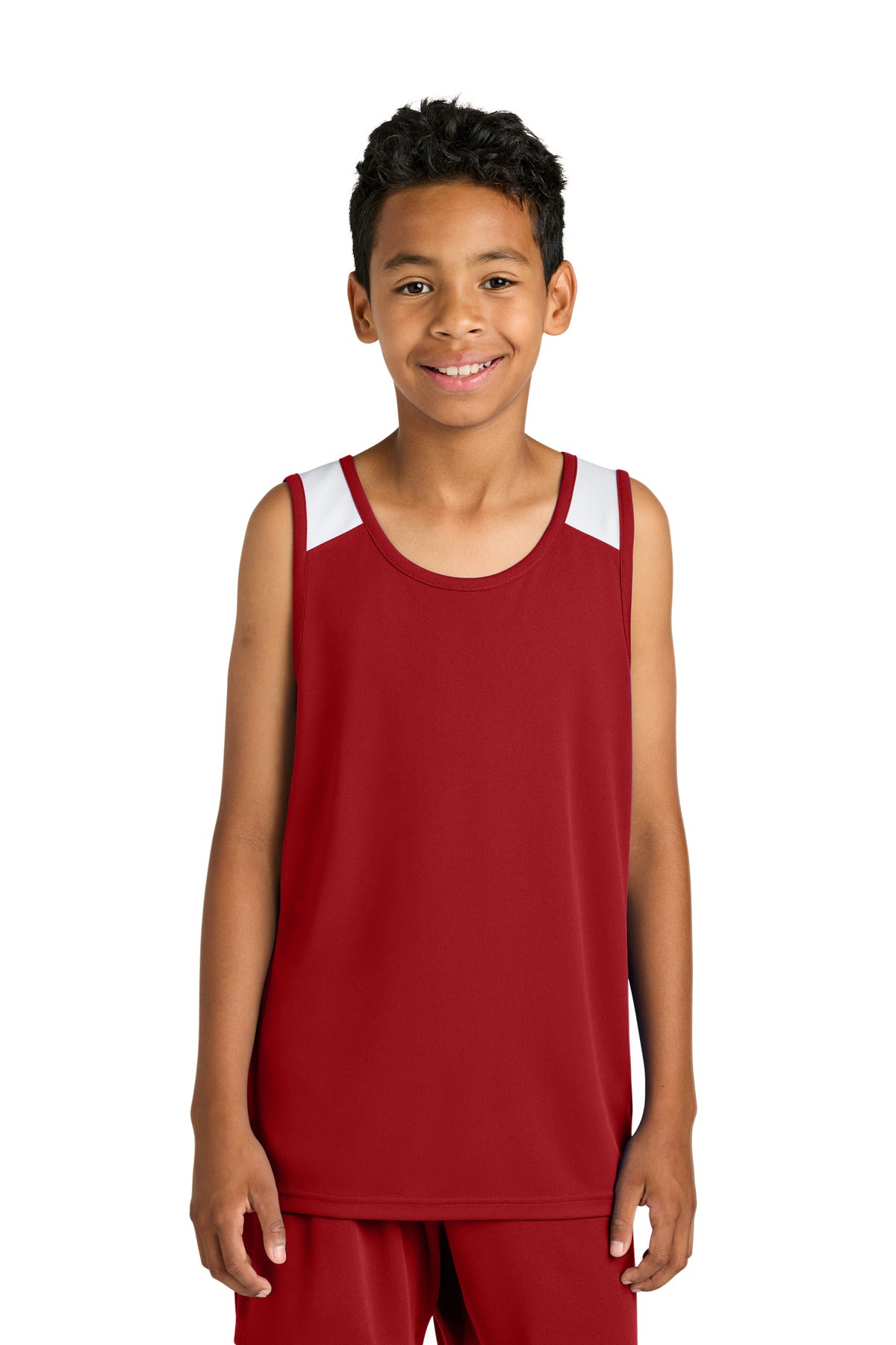 Sport-Tek® Youth Club Track Tank YST446