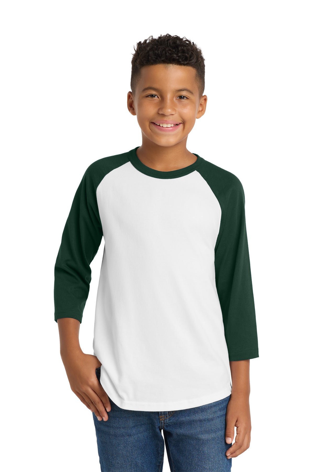 Sport-Tek® Youth Colorblock Raglan Jersey.  YT200
