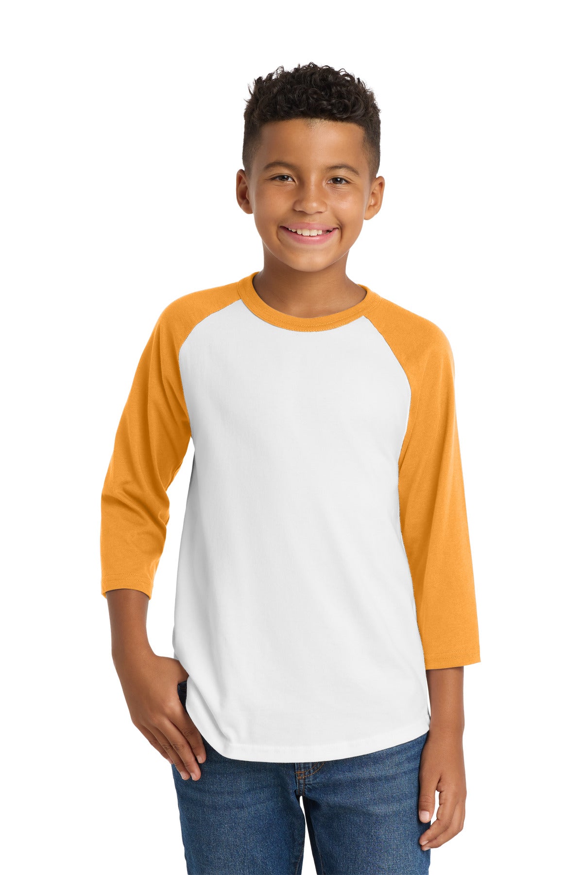 Sport-Tek® Youth Colorblock Raglan Jersey.  YT200