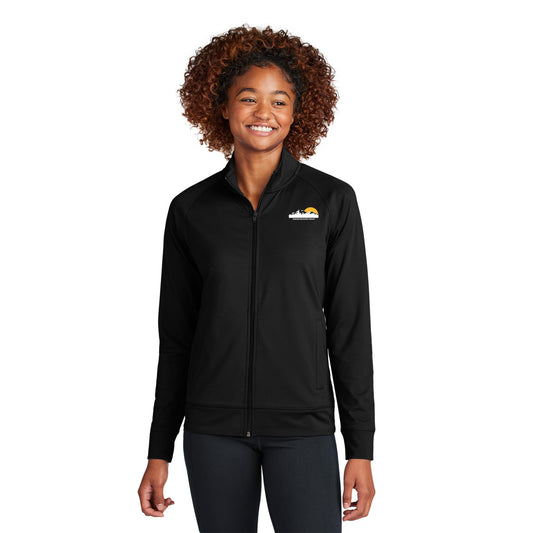 Sport-Tek® Women's Sport-Wick® Stretch Full-Zip Cadet Jacket