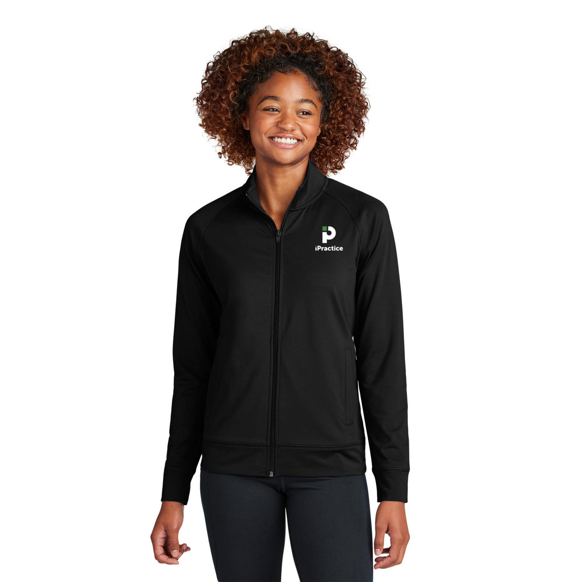 Sport-Tek® Women's Sport-Wick® Stretch Full-Zip Cadet Jacket