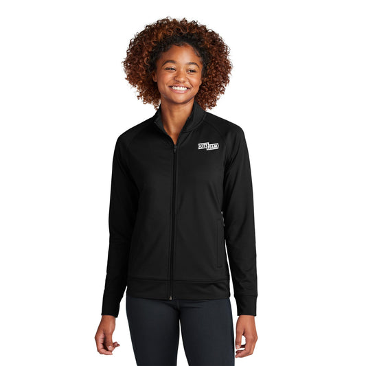 Sport-Tek® Women's Sport-Wick® Stretch Full-Zip Cadet Jacket