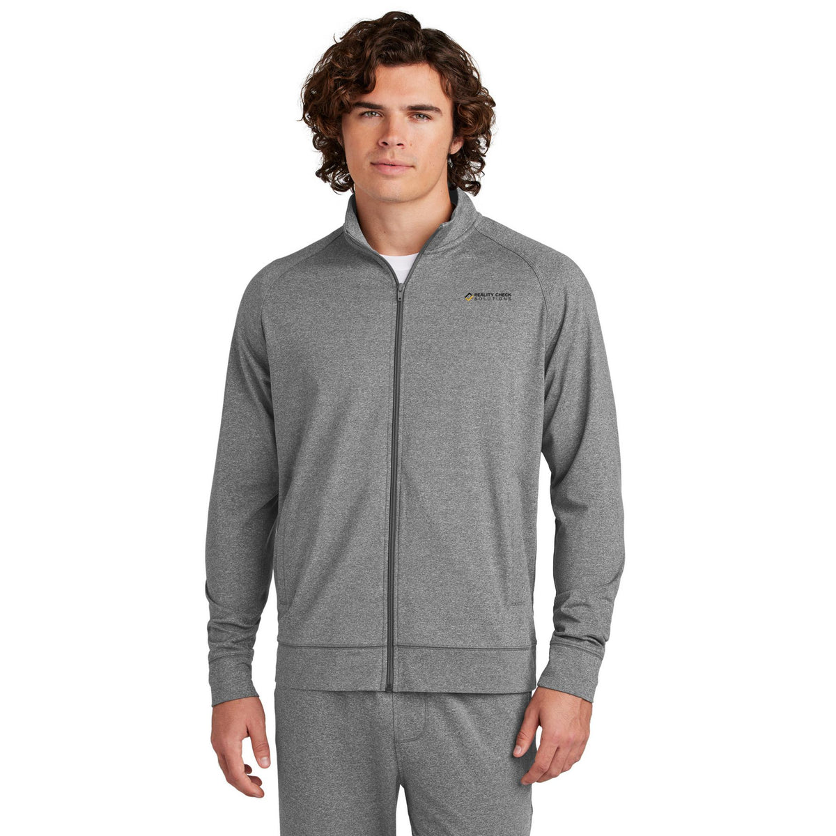 Sport-Tek® Sport-Wick® Stretch Full-Zip Cadet Jacket