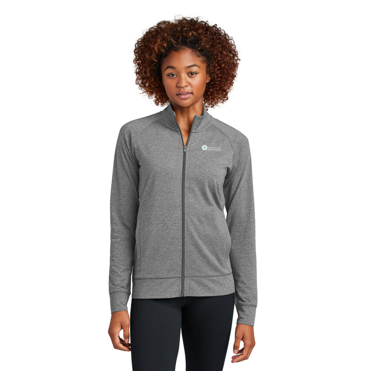 Sport-Tek® Women's Sport-Wick® Stretch Full-Zip Cadet Jacket