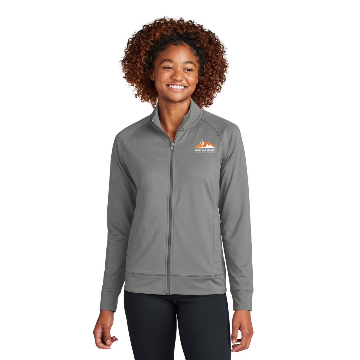 Sport-Tek® Women's Sport-Wick® Stretch Full-Zip Cadet Jacket