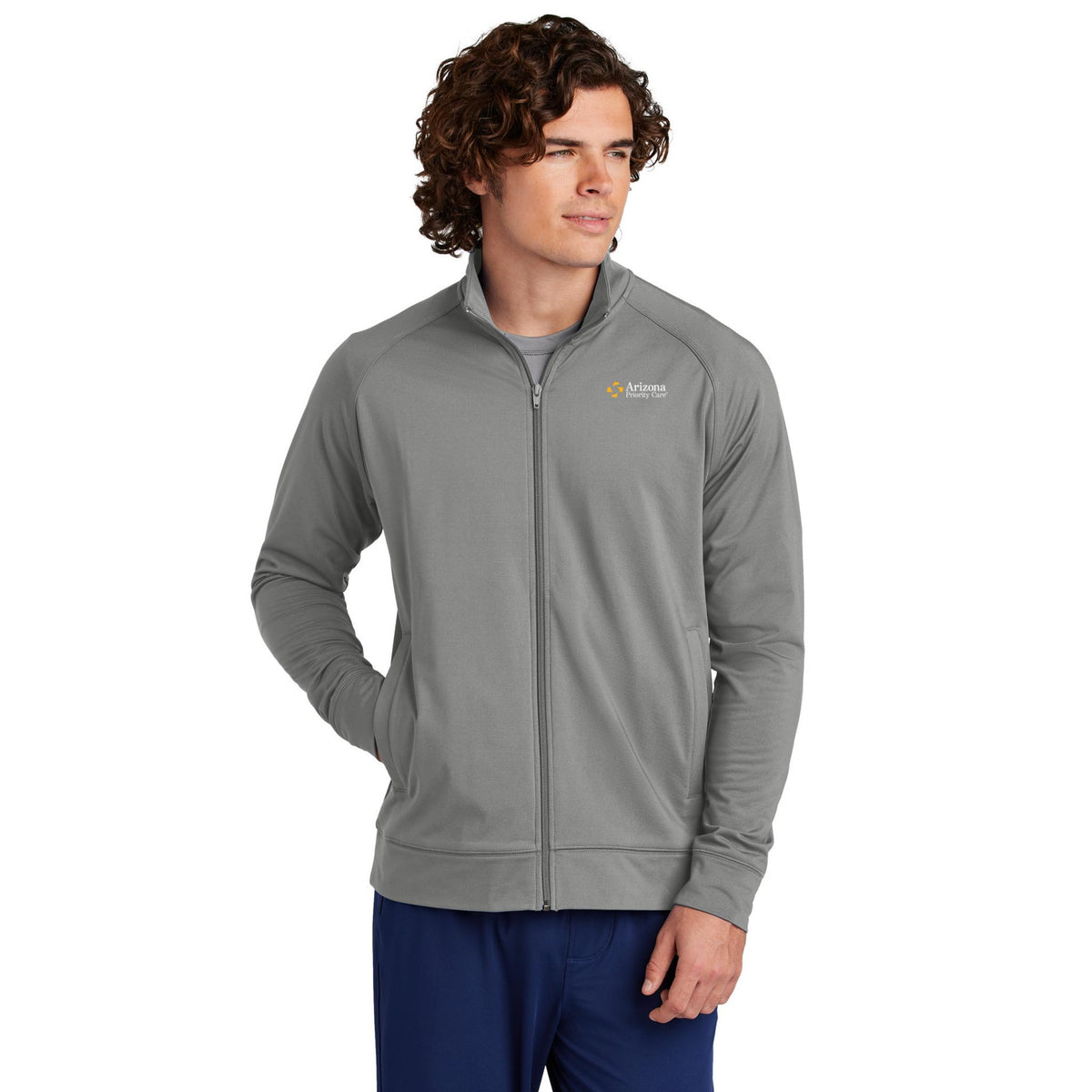 Sport-Tek® Sport-Wick® Stretch Full-Zip Cadet Jacket