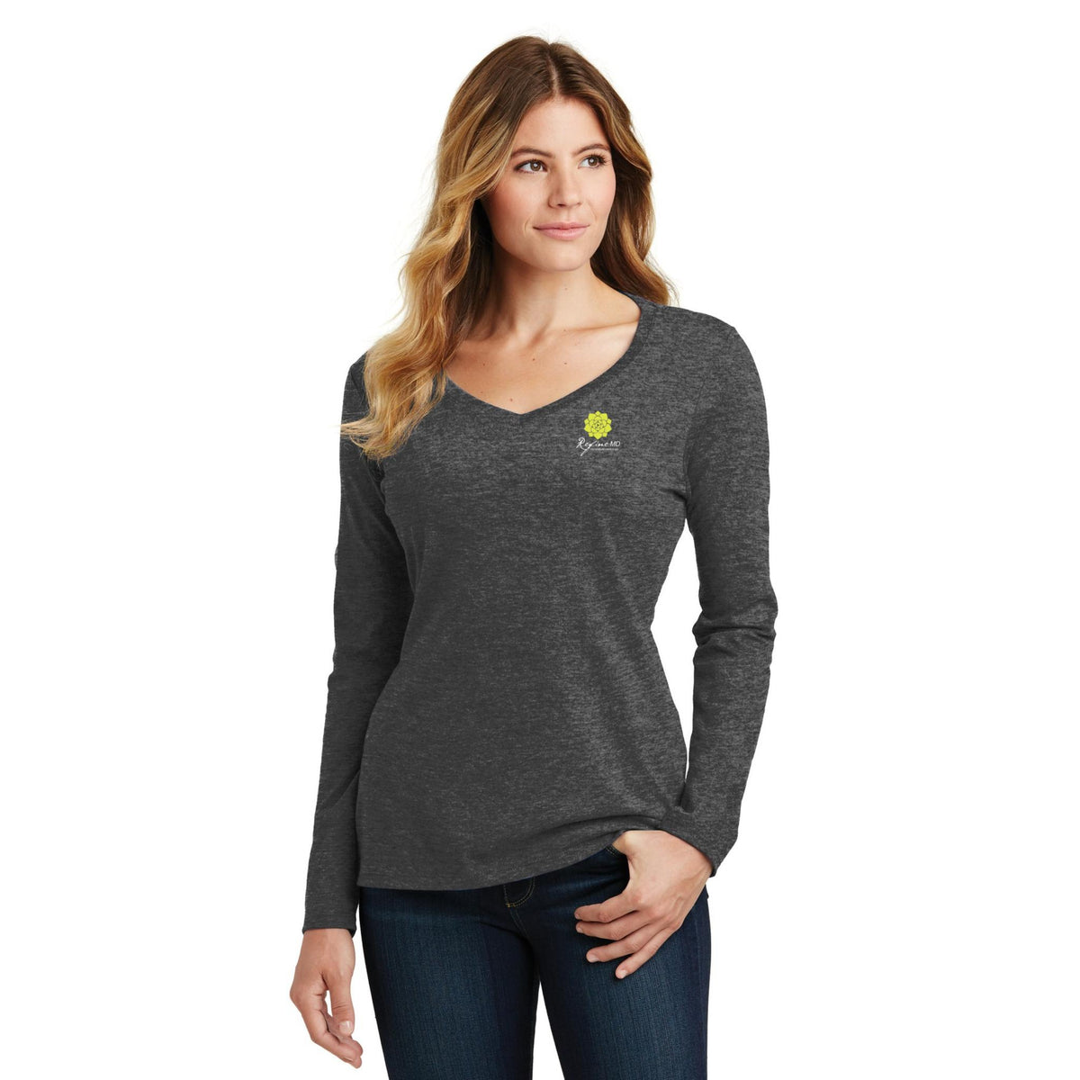 Women's Long Sleeve V-Neck Tee