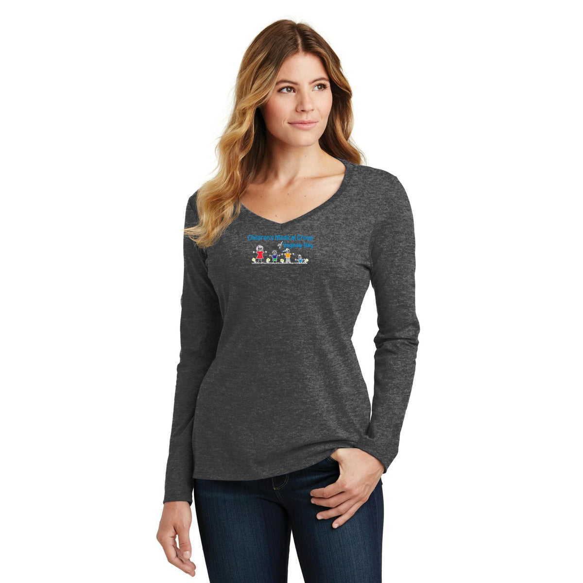 Women's Long Sleeve V-Neck Tee