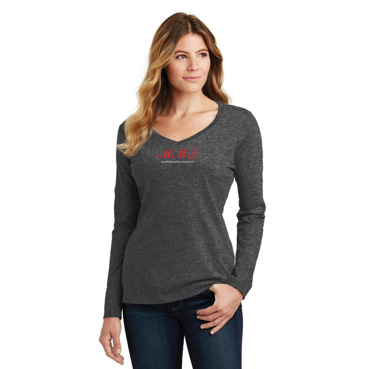 Women's Long Sleeve V-Neck Tee